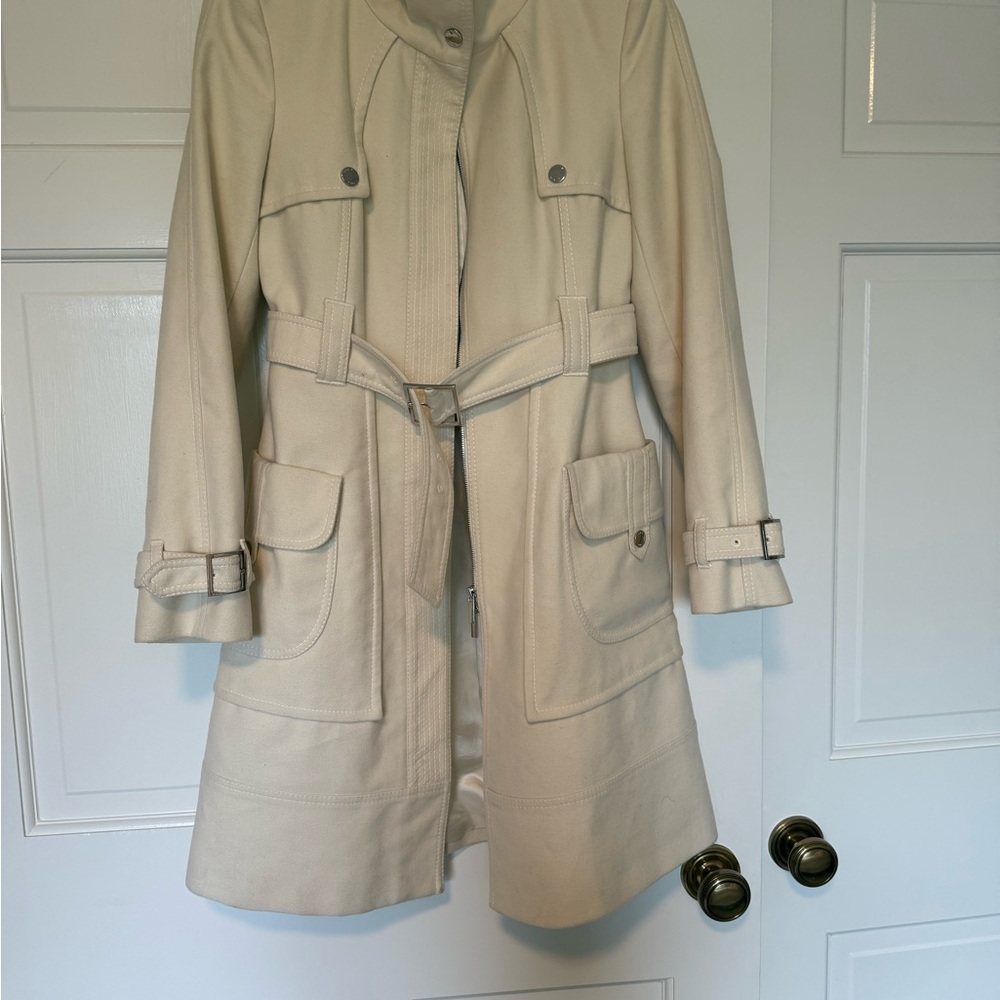 Karen Millen Cream Trench Coat